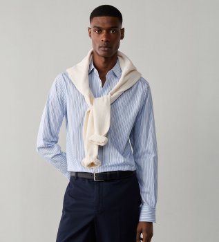 Camicia Trio Stripe blu