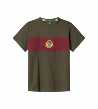T-shirt Crest Green Panel