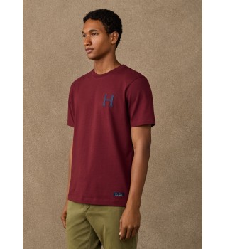 T-shirt H Back Logo bordeaux
