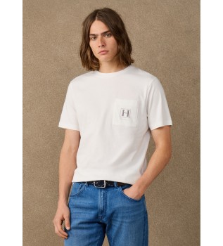 H Pocket T-shirt, gebroken wit