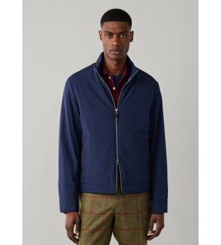 Navy blue bomber jacket