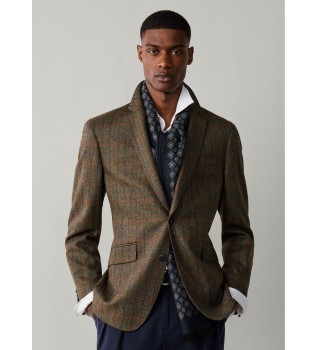 Giacca Cash Tattersall verde-marrone