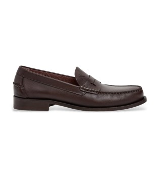 Sapatos de couro castanho Chesfield Nap