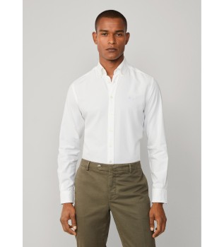 Chemise Oxford teinte en blanc