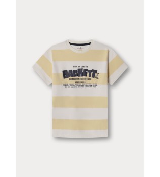 T-shirt Festival Stripe giallo pastello