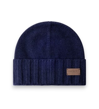 Bonnet en cachemire marine