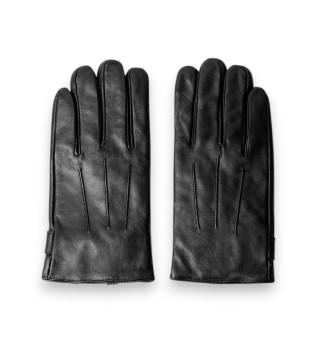 Commuter Touch black leather gloves