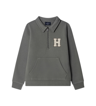 H Zip Sweat vert