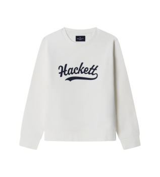 Logo Crew Sweatshirt blanc