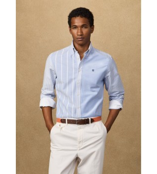 Camisa Heritage Patchwork Oxford azul