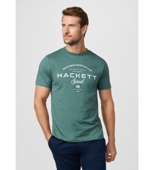 Club grafisch t-shirt met classic fit logo groen