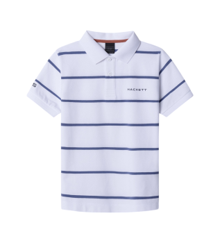 Polo � rayures HS blanc