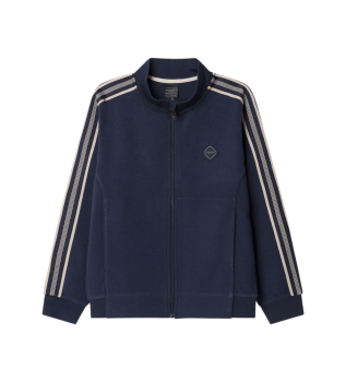 Sweat HS Tape Track FZ bleu marine