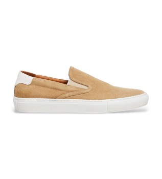 Sneakers Idol Slip On in pelle beige