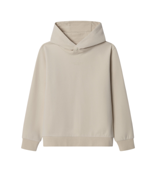 Sweat � capuche Interlock beige