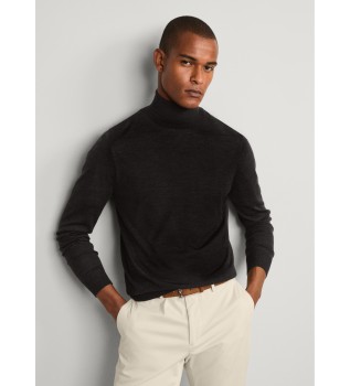 Merino Silk-jumper mörkbrun