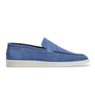 Martins loafers i ruskind, blå