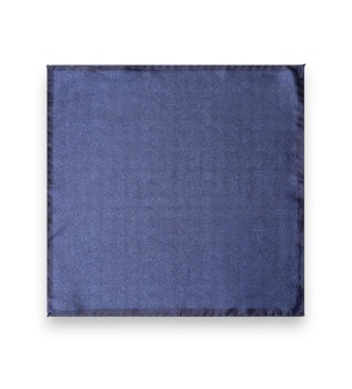 Effen getextureerd zakdoekje marineblauw