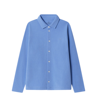 Chemise en piqu� Ls bleu