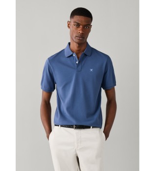 Polo Slim Fit Logo azul