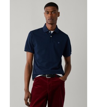 Koszulka polo Slim Fit z logo, granatowa