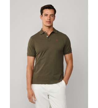 Polo Logo Slim Fit zielone