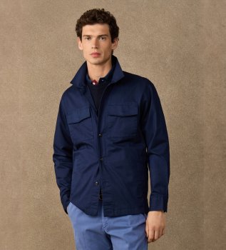 Überhemd Overshirt Marineblau
