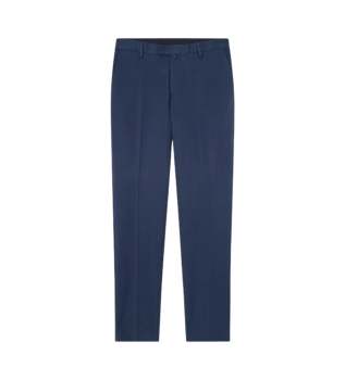 Pantalon en coton stretch bleu
