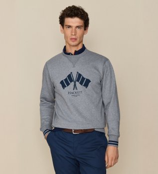 Sweat Lrc Flag Crew gris