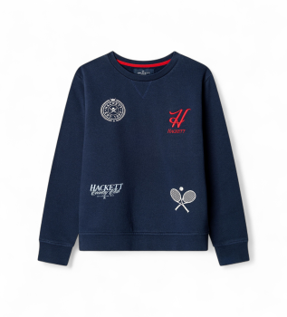 Moletom Sports Logo Crew marinho
