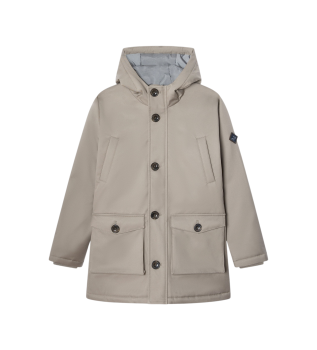 Brauner Twill-Parka