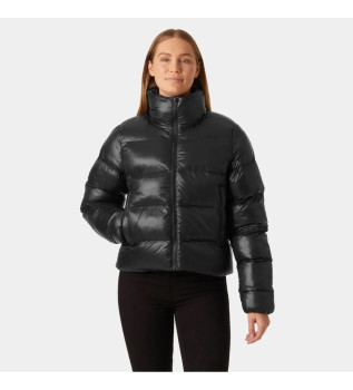 Casaco de penas Jade preto