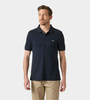 Elba Fitted navy polo shirt