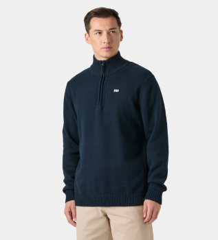 Jersey Smoegen 1/2 Zip marineblauw