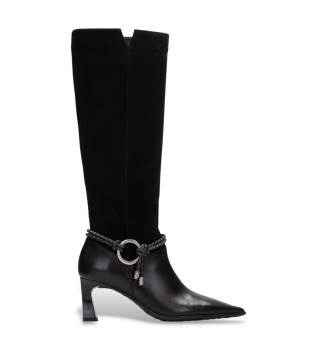 Paris Lederstiefel schwarz