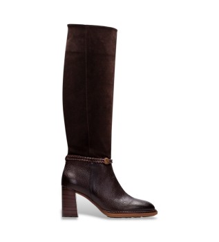 Braune Lederstiefel Alabama