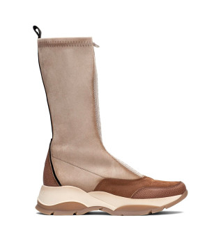 Bottes Andes en cuir marron