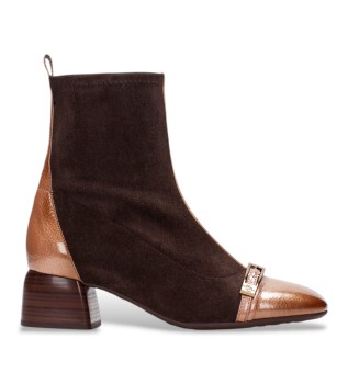 Bottines en cuir Varsovie marron