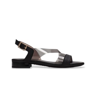 Cervo Leather Sandals black