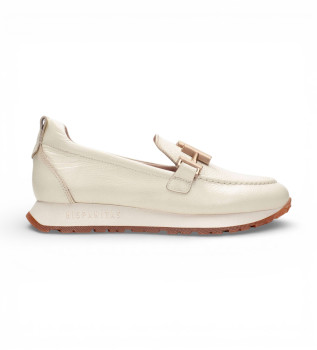 Boleromet loafers i beige l�der
