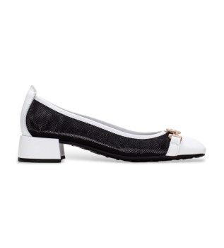 Schwarze Oporto-Lederschuhe