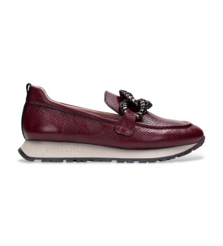 Leder Mokassins Kansas Bolero burgundy