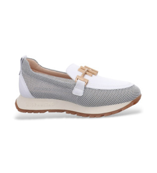 Mocassins Melbourne en cuir blanc