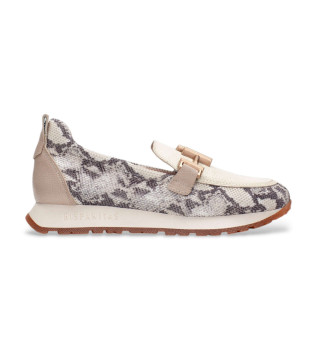 Usnjeni mokasini Kansas v bež barvi