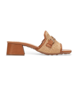 Sandalias de Piel Dallas marr�n
