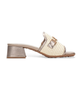 Sandales en cuir Dallas beige