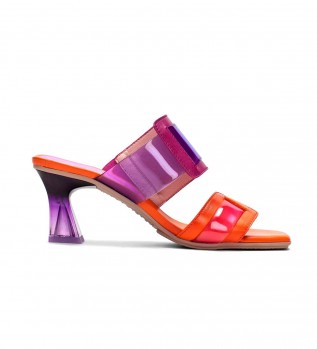 Buy Hispanitas Leather Sandals Greta Vinyl lilac, orange -Heel Height 6cm