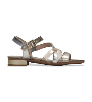 Sandali Lena in pelle argento