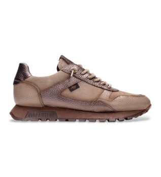 Oregon Sneaker aus Leder in Taupe