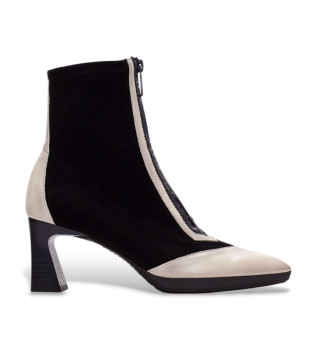 Soho Leren Enkellaarsjes zwart